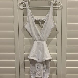 White One Piece Swimsuit